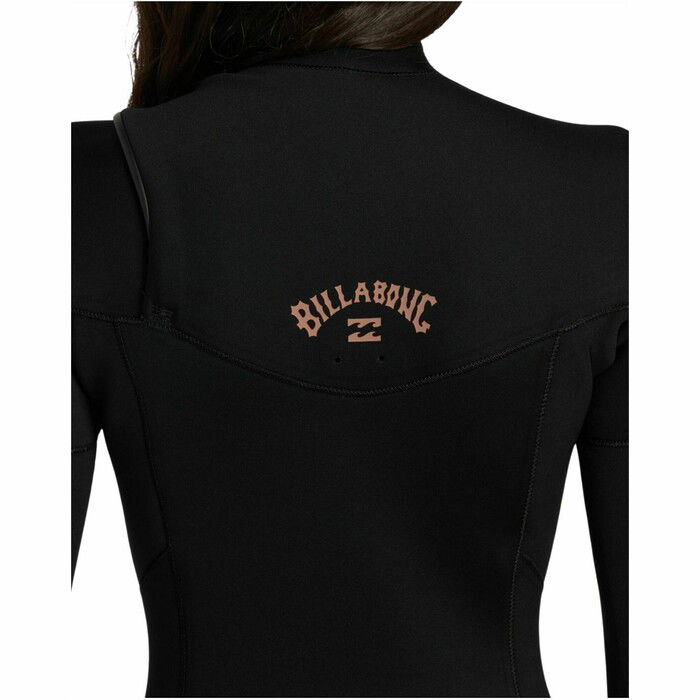 2024 Billabong Mujer Foil 3/2mm Chest Zip Neopreno ABJW100187 - Black